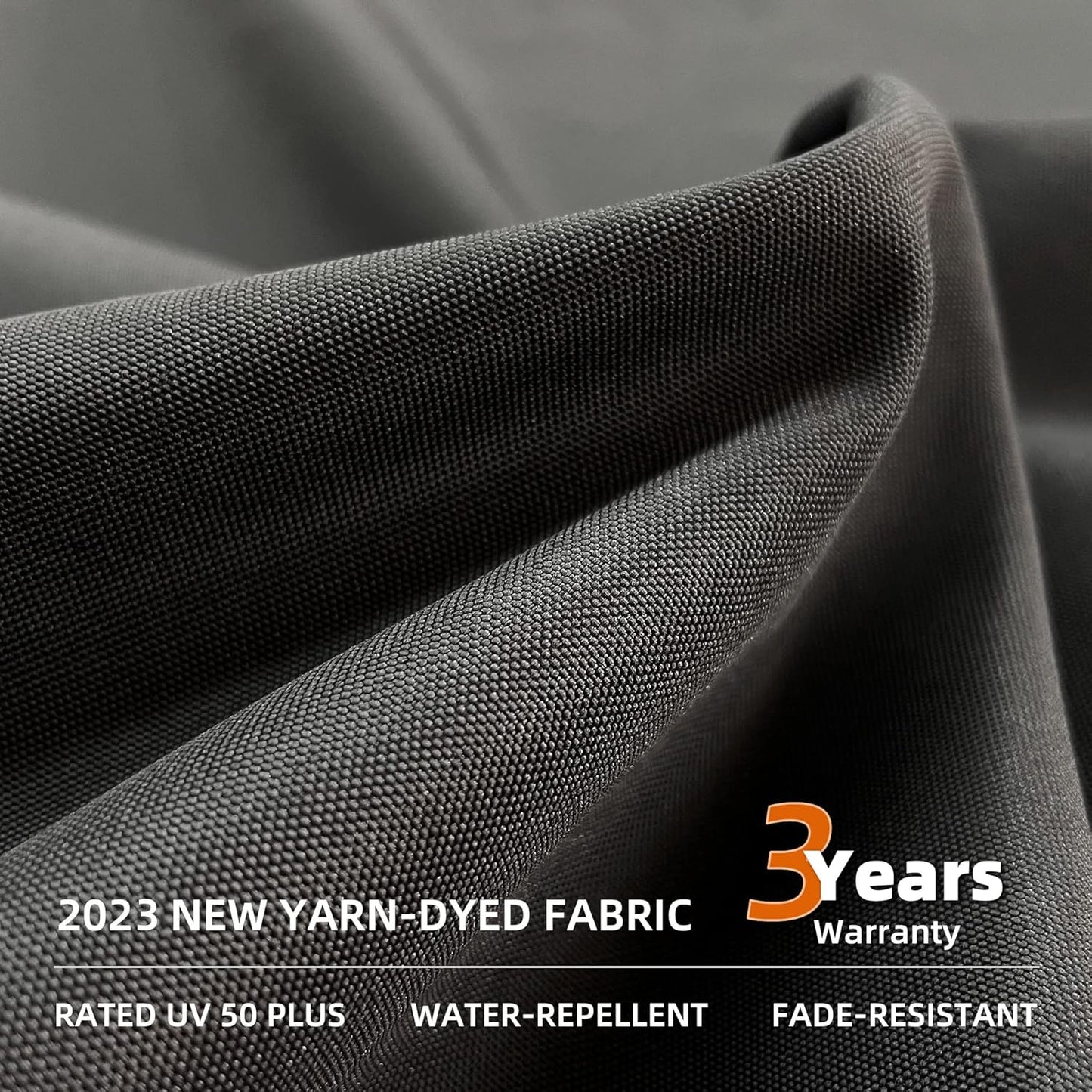 PURPLE LEAF 12 Feet Double Top Round Deluxe Patio Umbrella Offset Hanging Umbrella Outdoor Market Umbrella Garden Umbrella, Black