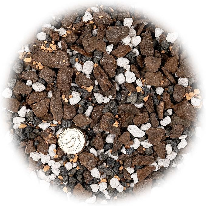 Premium Bonsai Soil All Purpose Fast Draining Mix - Pumice, Lava, Calcined Clay and Pine Bark Potting Pre Mixed Bonsai Plant Soil Mixture by GARDENERA - Made in USA - (3 Quart Bag)