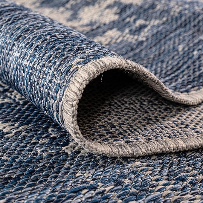 Keen Home Design Terrace Outdoor Area Rug - 5x8 Washable Indoor/Outdoor Rug for Patio, Kitchen, Balcony, Beach, Garden, Deck and Porch, Size: 5'3"x7'7"