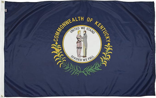FlagSource Kentucky Nylon State Flag, Made in the USA, 3x5'