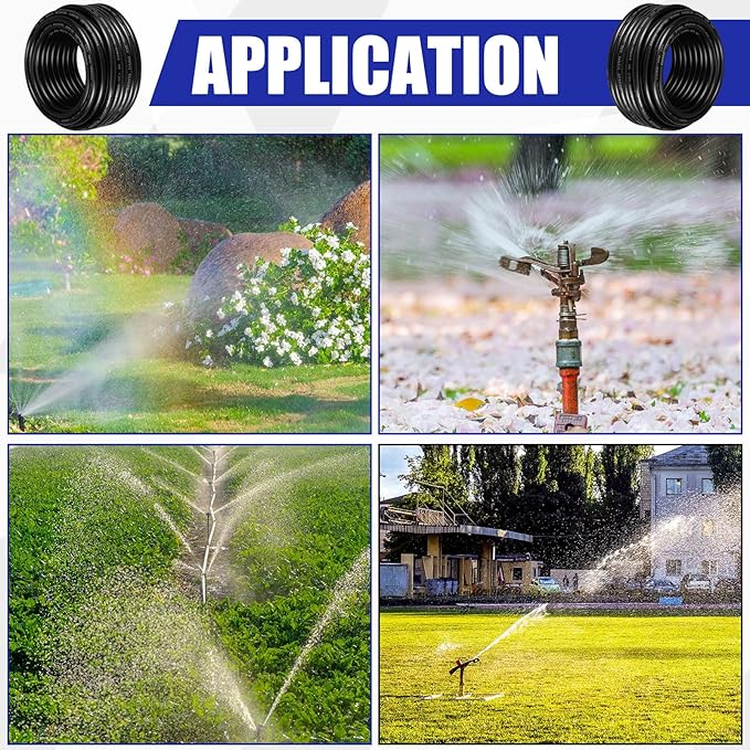 Hoolerry Solid Sprinkler System Wire 18 Gauge Irrigation Wire with UV Resistant PVC Jacket Sprinkler Cable for Underground Irrigation Field Central Control System 30v Ul Listed(18/7, 50 Ft)