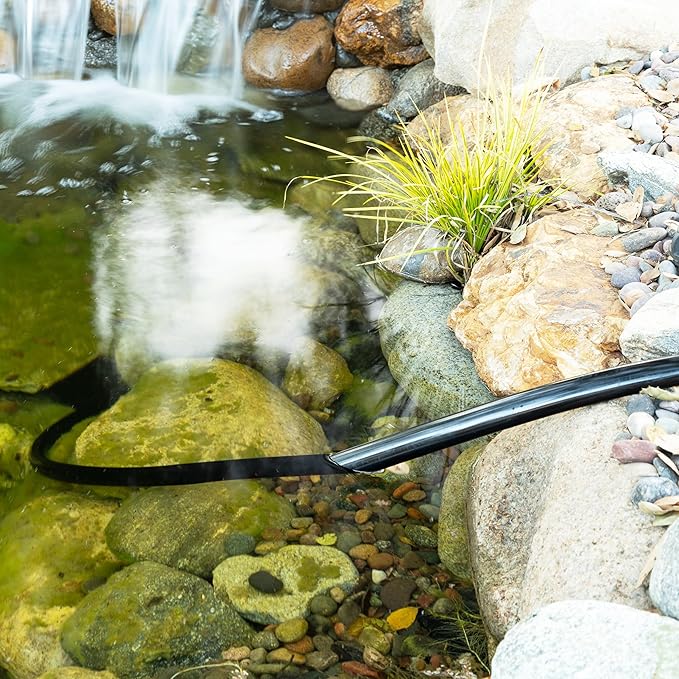 Alpine Corporation 100 Ft. PVC Tubing with 1" Inside Diameter for Ponds and Fountains, Black