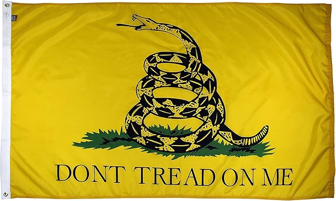 FlagSource Gadsden U.S. Nylon Historical Flag, Made in The USA, 3x5'