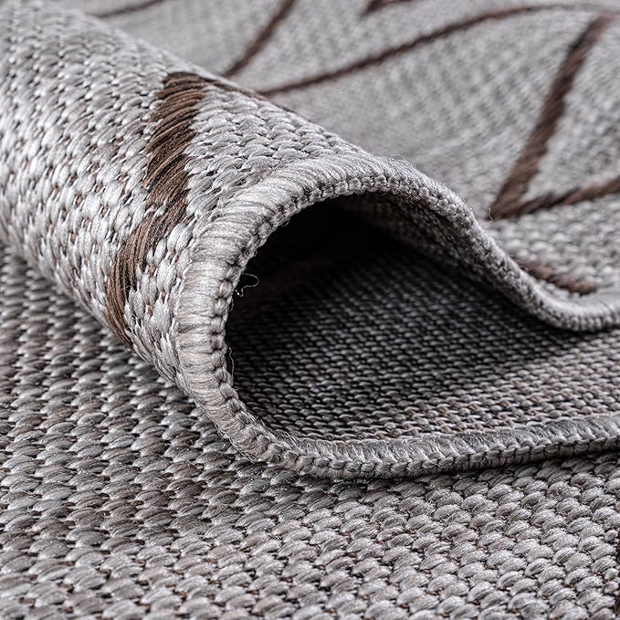 Keen Home Design Terrace Outdoor Area Rug - 5x8 Washable Indoor/Outdoor Rug for Patio, Kitchen, Balcony, Beach, Garden, Deck and Porch, Size: 5'3"x7'7"