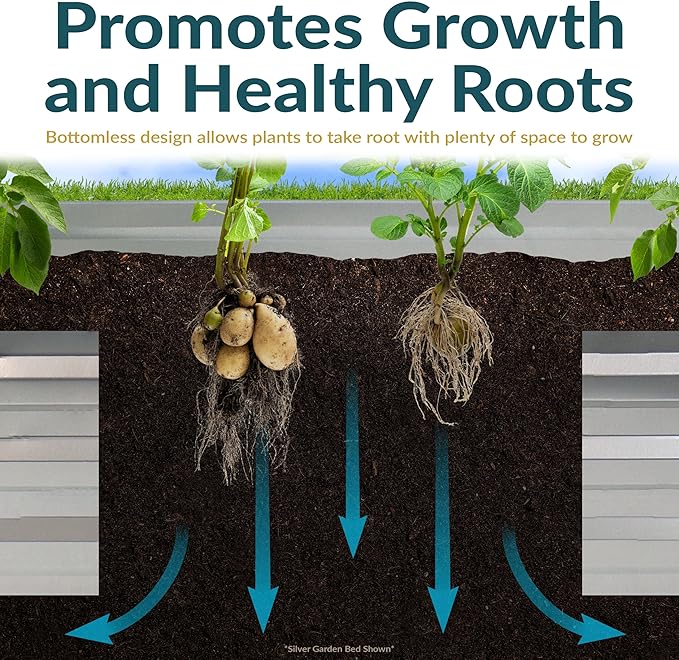 Sunnydaze Galvanized Raised Garden Bed - Metal Raised Bed for Gardening - Outdoor Planter Box for Flowers, Plants, and Vegetables - Green - 12" L-Shaped