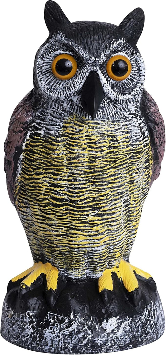 Galashield Owl Decoy to Scare Birds Away | Plastic Owls to Scare Birds Away | Owl Statue for Garden & Outdoors