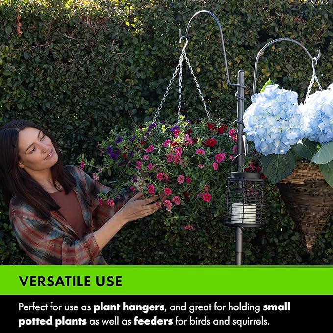 Yard Butler Yard Tree Supplies - Beautiful Home Decor for Garden, Lawn, or Indoors - Perfect for Hanging Plants, Bird Feeders, Laterns, or Wind Chimes, Tree Hook