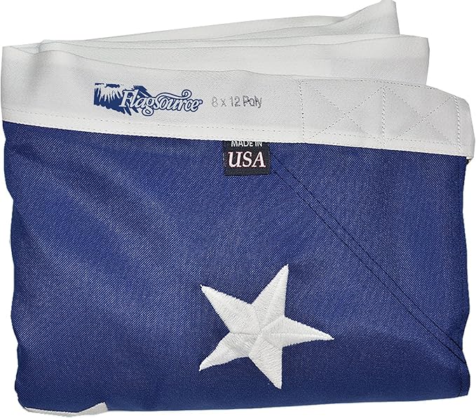FlagSource FMAA Certified PolyExtra Polyester American Flag with Embroidered Stars and Sewn Stripes, Made in the USA, 8x12'