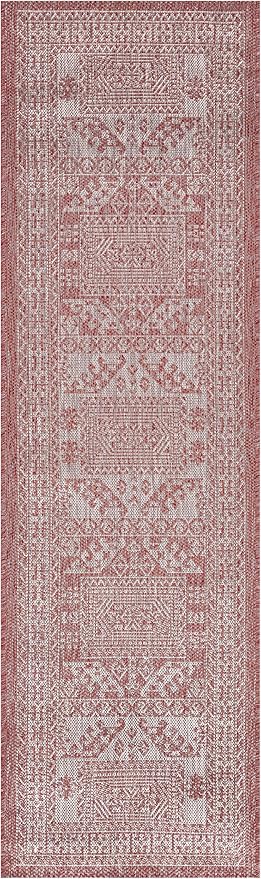 Keen Home Design Terrace Outdoor Runner Rug - 2x12 Washable Indoor/Outdoor Rug for Patio, Kitchen, Balcony, Beach, Garden, Deck and Porch, Size: 2'2"x11'10"