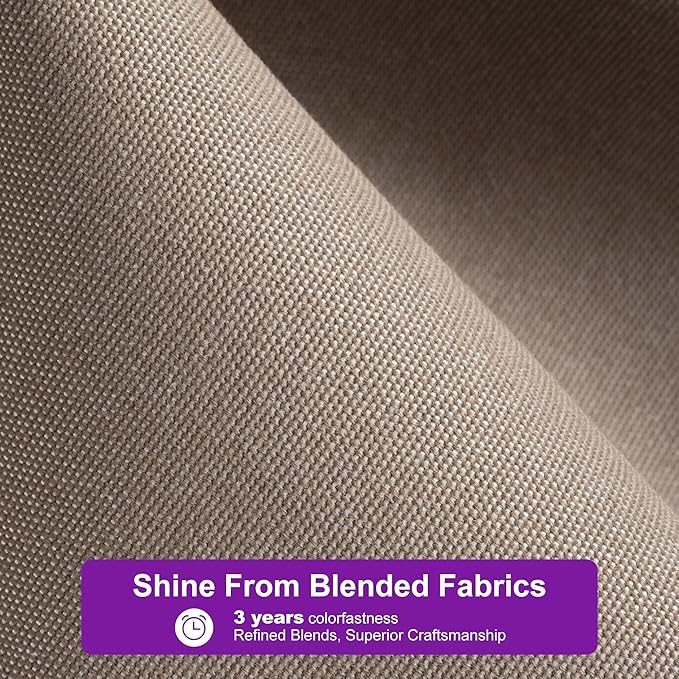 PURPLE LEAF 8 FT Cantilever Patio Umbrella Outdoor Aluminum Offset Square Umbrella with 3 Years Fade Resistance Recycled Fabric and 360-degree Rotation for Deck Pool Garden, Ash Mocha