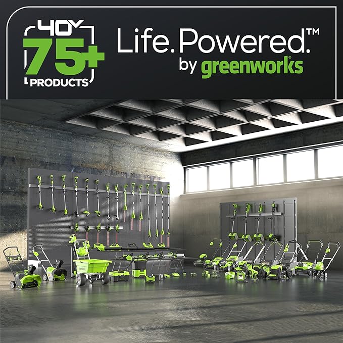 Greenworks 40V Cordless 2-in-1 Trimmer Edger (Gen 2) - 13" Lawn Weed Wacker for Fence & Sidewalk , Lightweight Gas Trimmer Alternative with Auto Feed Spool , 2.0Ah Battery & Charger (40-Min Runtime)