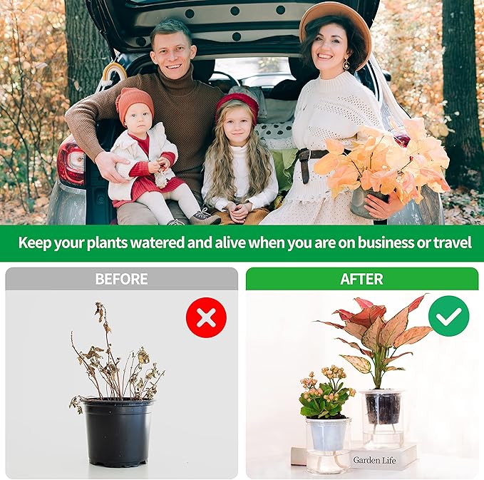 ORIMERC 200 feet 1/4 inch Self Watering Capillary Wick Cord Vacation Plant Sitter DIY Hydroponic Wicking Rope Seeds Start Planter Pot Automatic Potted Flower Passive Lazy Waterer String System Device