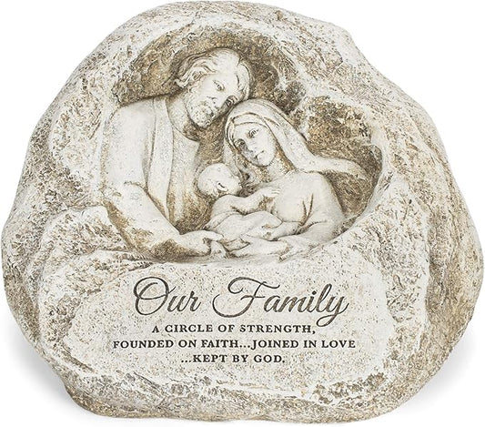 Joseph's Studio by Roman Inc., HOLY Family Garden, Garden Collection, Religious Statue, Holy Family, Memorial, Angel, Patron Saint, Garden Décor (7x8x4)