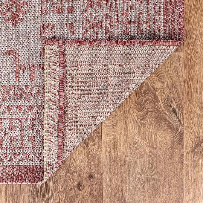 Keen Home Design Terrace Outdoor Runner Rug - 2x8 Washable Indoor/Outdoor Rug for Patio, Kitchen, Balcony, Beach, Garden, Deck and Porch, Size: 2'2"x7'7"