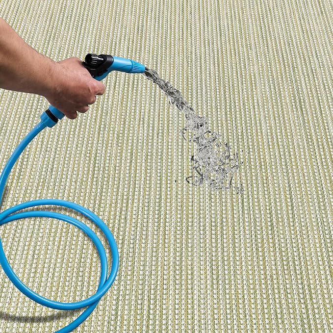 Keen Home Design Terrace Outdoor Area Rug - 12x15 Washable Indoor/Outdoor Rug for Patio, Kitchen, Balcony, Beach, Garden, Deck and Porch, Size: 12'x15'