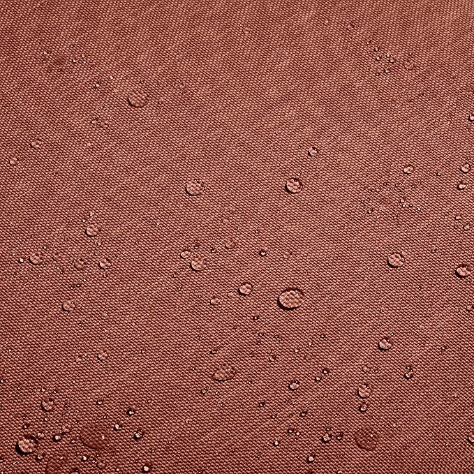 Classic Accessories Montlake Water-Resistant 19 x 20 x 4 Inch Patio Lounge Back Cushion, Heather Henna Red, Outdoor Loveseat Cushions