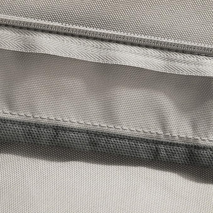 Classic Accessories Ravenna Water-Resistant 19 x 19 x 3 Inch Patio Seat Cushion, Mushroom, Chair Seat Cushion