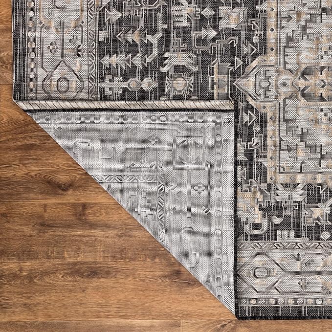 Keen Home Design Terrace Outdoor Area Rug - 6x9 Washable Indoor/Outdoor Rug for Patio, Kitchen, Balcony, Beach, Garden, Deck and Porch, Size: 6'x8'10"