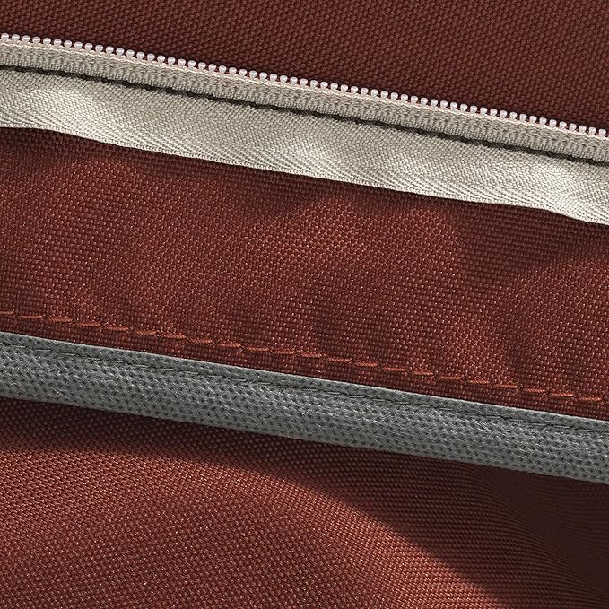 Classic Accessories Ravenna Water-Resistant 22 x 21 x 3 Inch Patio Seat Cushion, Spice, Chair Seat Cushion