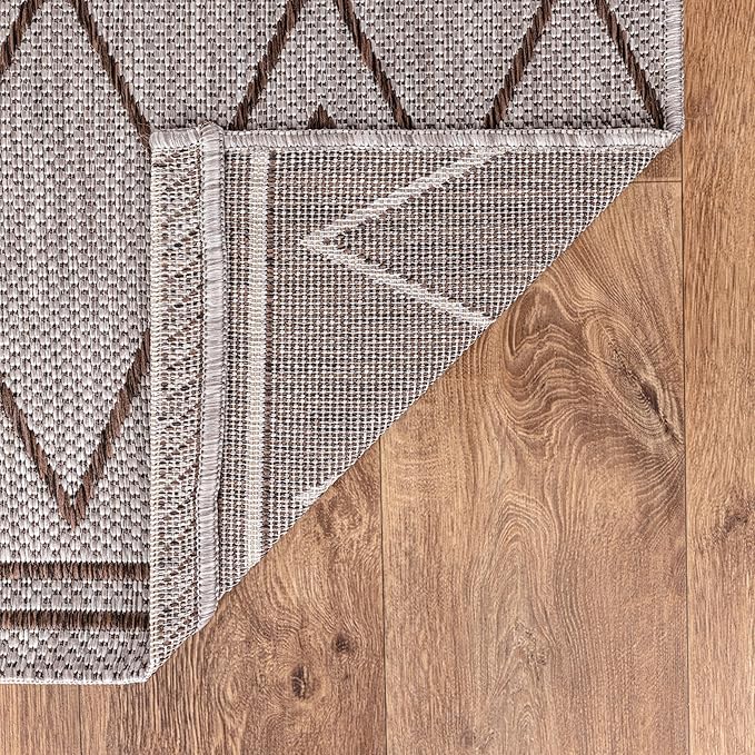 Keen Home Design Terrace Outdoor Area Rug - 8x10 Washable Indoor/Outdoor Rug for Patio, Kitchen, Balcony, Beach, Garden, Deck and Porch, Size: 7'7"x10'