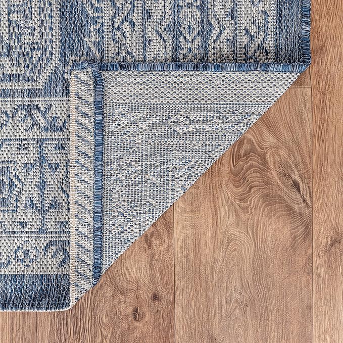 Keen Home Design Terrace Outdoor Runner Rug - 2x8 Washable Indoor/Outdoor Rug for Patio, Kitchen, Balcony, Beach, Garden, Deck and Porch, Size: 2'2"x7'7"