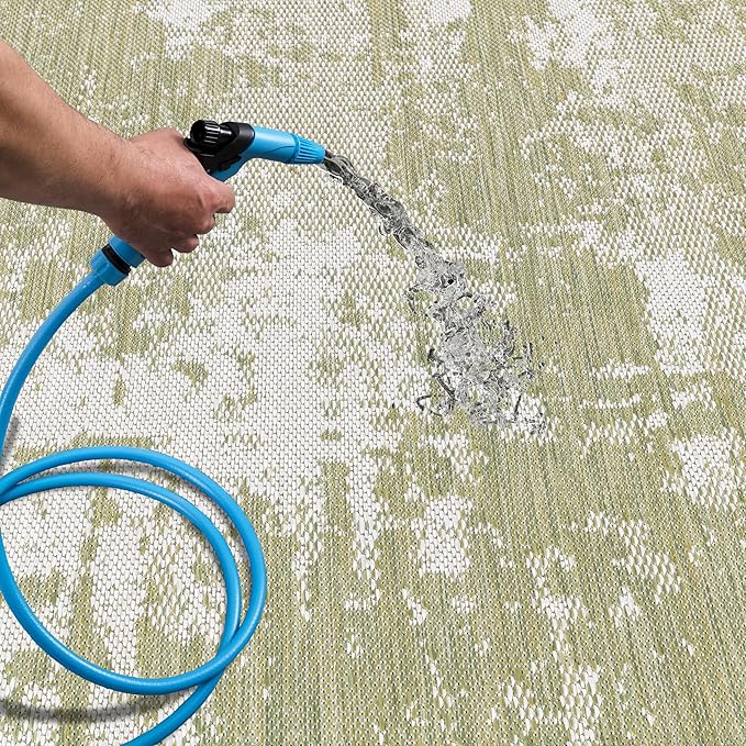 Keen Home Design Terrace Outdoor Runner Rug - 2x6 Washable Indoor/Outdoor Rug for Patio, Kitchen, Balcony, Beach, Garden, Deck and Porch, Size: 2'2"x5'7"