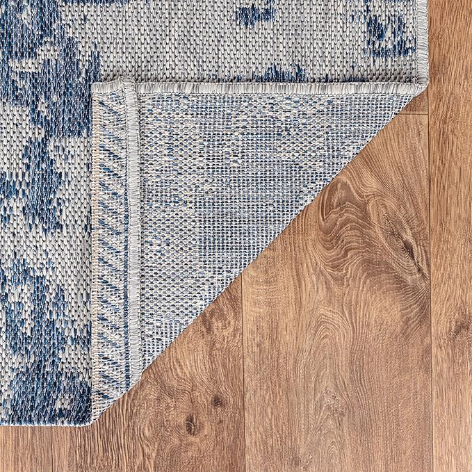 Keen Home Design Terrace Outdoor Area Rug - 10x14 Washable Indoor/Outdoor Rug for Patio, Kitchen, Balcony, Beach, Garden, Deck and Porch, Size: 10'x14'